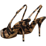 Dolce & Gabbana Dolce & Gabbana Tiger Pattern Slingback Heels Pumps LA9782- 36.5