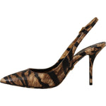 Dolce & Gabbana Dolce & Gabbana Tiger Pattern Slingback Heels Pumps LA9782- 36.5