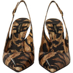 Dolce & Gabbana Dolce & Gabbana Tiger Pattern Slingback Heels Pumps LA9782- 36.5
