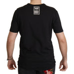 Dolce & Gabbana Elegant Black Baroque Crewneck Tee Dolce & Gabbana Black