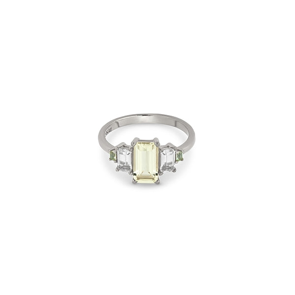 Elegant ring from 24KAE JEWELS JEWELRY Mod. 12411S/52 with a central gemstone and side accents, perfect for luxury occasions.