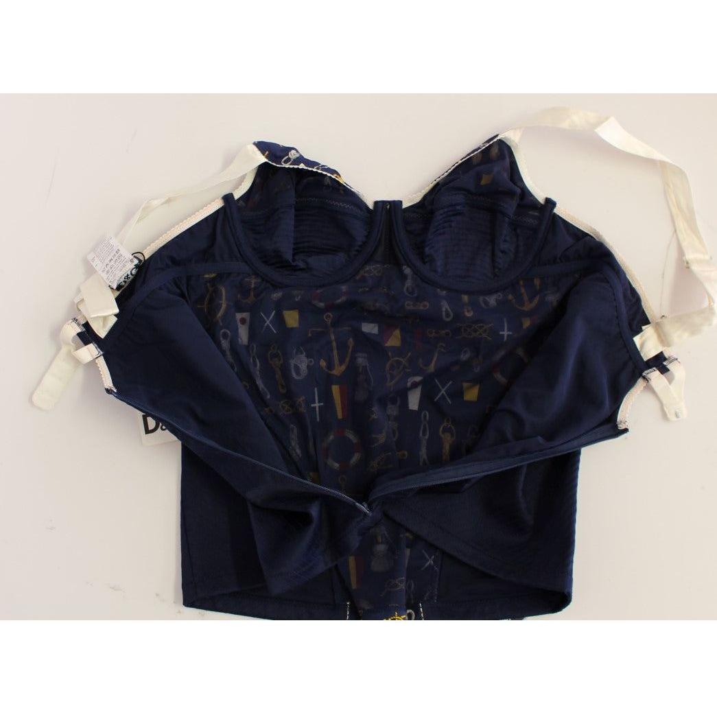 Dolce & Gabbana Blue Sailor Motive Tank Top MOM11632-1