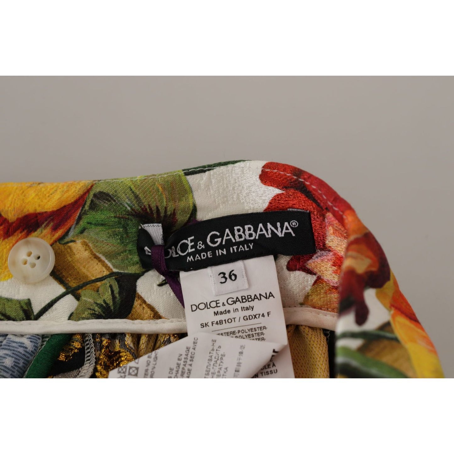 Dolce & Gabbana Multicolor Patchwork Sicily Long Maxi Skirt SKI1820- 36