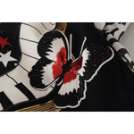 Dolce & Gabbana Black Love Clock Sequined Piano Skirt SKI1825- 38