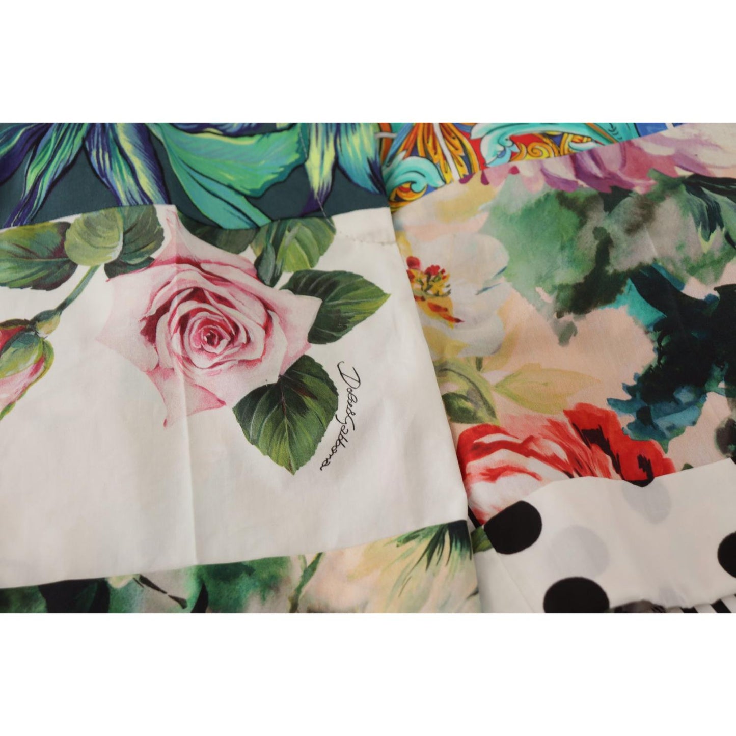 Dolce & Gabbana Multicolor High Waist Hot Pants Shorts SKI1832- 36