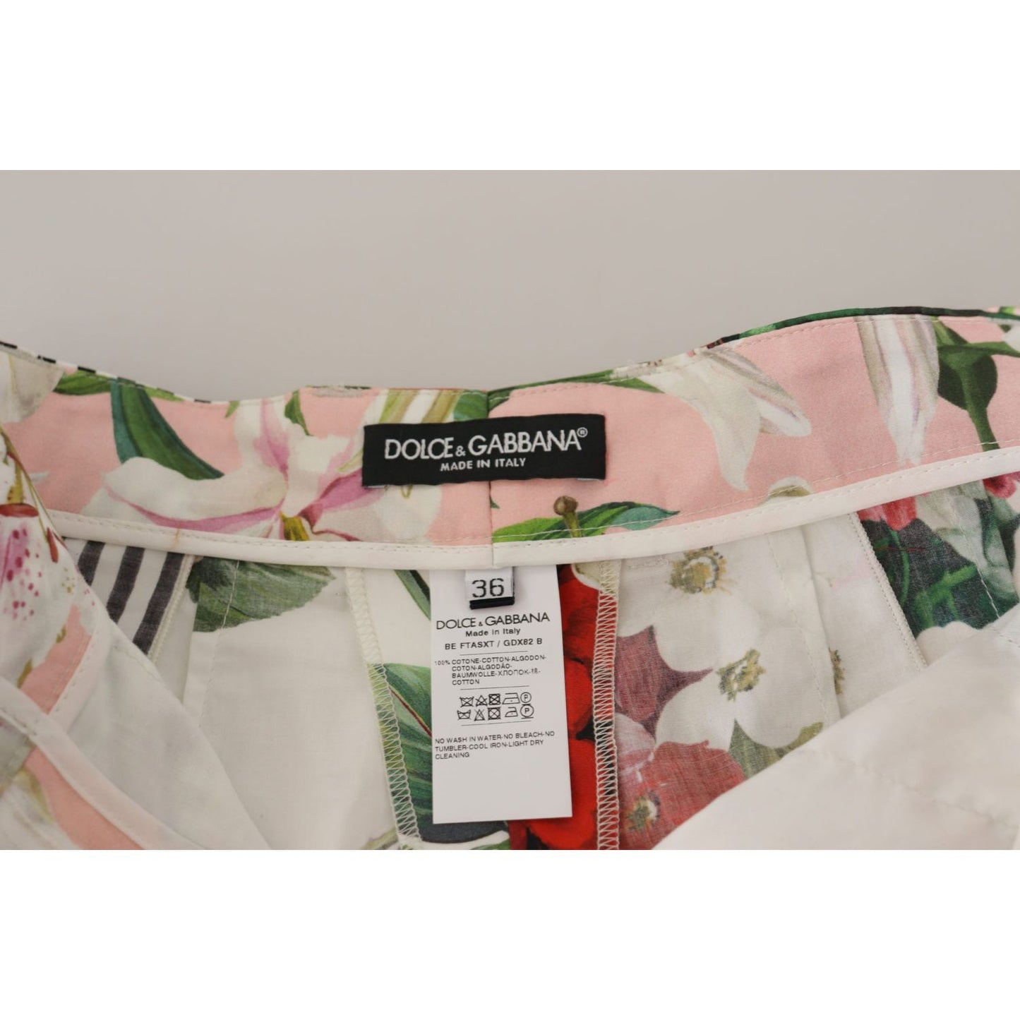 Dolce & Gabbana Multicolor High Waist Hot Pants Shorts SKI1832- 36