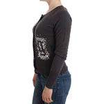 John Galliano Purple Wool Sequined Cardigan Knit Sweater SIG11968- S