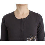 John Galliano Purple Wool Sequined Cardigan Knit Sweater SIG11968- S
