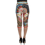 Dolce & Gabbana Multicolor Majolica Sicily Silk Pants SIG32521-1
