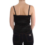 Exte Black Tank Party Evening Top Blouse SIG30859-1