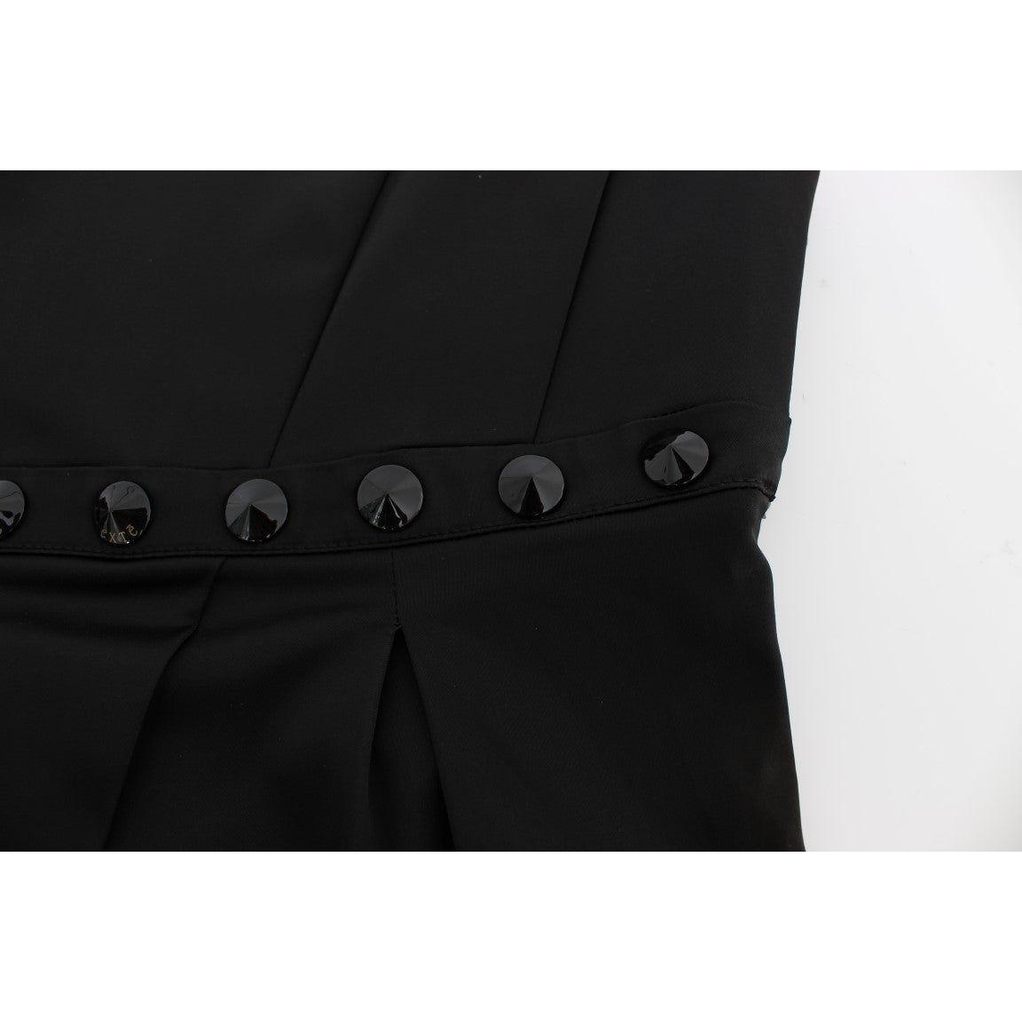 Exte Black Tank Party Evening Top Blouse SIG30859-1