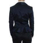 Exte Blue Three Button Single Breasted Blazer Jacket SIG30860-1