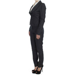 Exte Gray One Button Two Piece Suit SIG30912-1