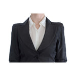 Exte Gray One Button Two Piece Suit SIG30912-1