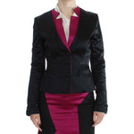 Exte Black Pink Stretch Blazer Jacket SIG32484-1
