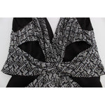 Karl Lagerfeld Elegant Silk Blouse with Logo Detailing Karl Lagerfeld Light Gray