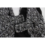 Karl Lagerfeld Elegant Silk Blouse with Logo Detailing Karl Lagerfeld Black