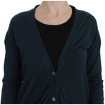 PINK MEMORIES Green Button Down Cardigan Sweater SIG32533-1