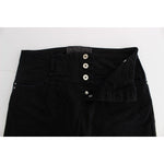 Costume National Black Cotton Slim Fit Cropped Jeans SIG30119-3