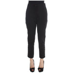 Ermanno Scervino Elegant Cropped Capri Pants in Black Jeans & Pants Ermanno Scervino Dark Slate Gray
