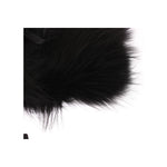 Dolce & Gabbana Black Fox Fur Chic Shoulder Wrap Fur Scarves Dolce & Gabbana Light Gray