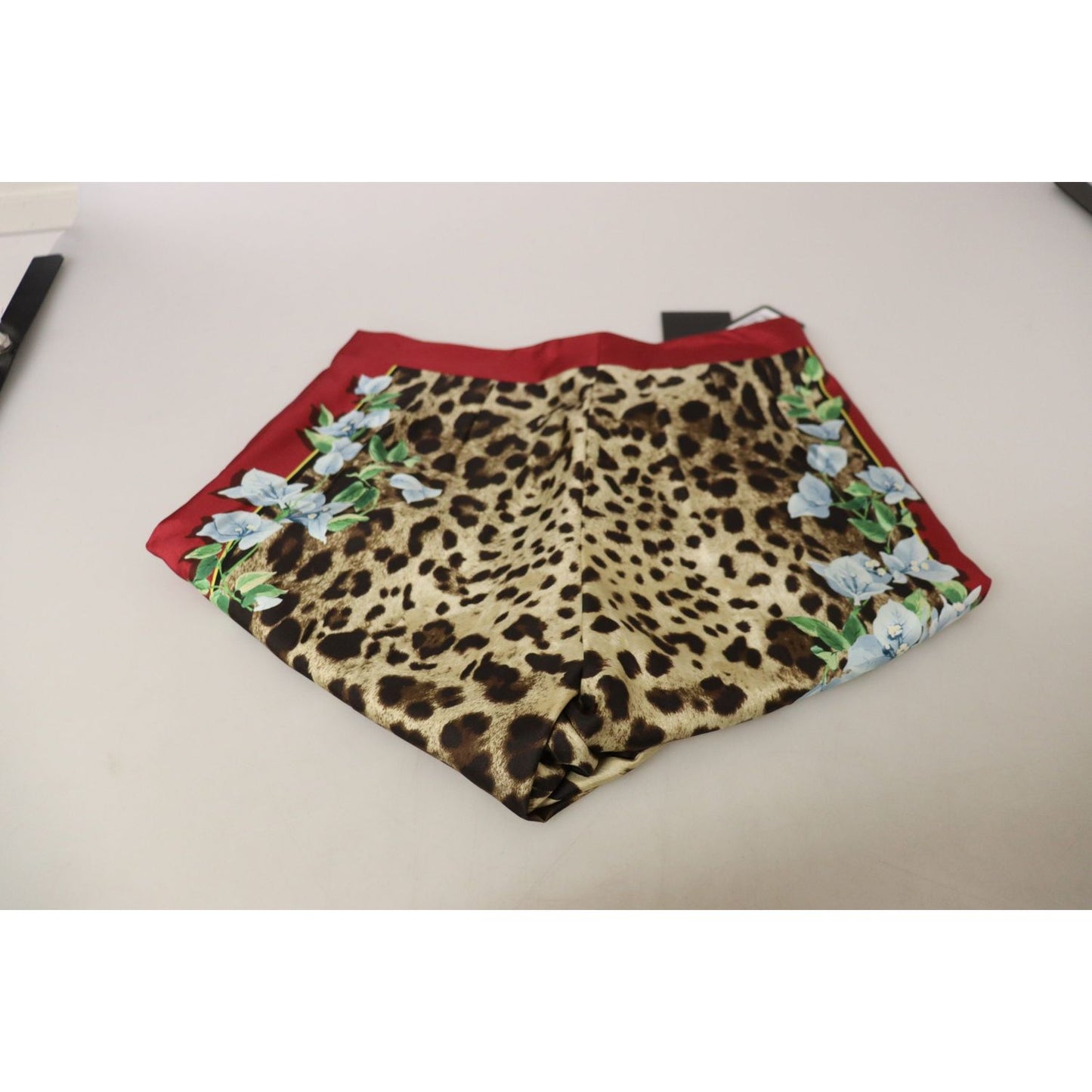 Dolce & Gabbana Multicolor Leopard Flora Printed Mid Waist Trouser Pants PAN73054 - 40