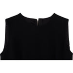Dolce & Gabbana Black Dress Sheath Flare Viscose Dress DR28792- 40