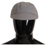 Dolce & Gabbana Gray Newsboy Cap Men Capello Cotton Hat HAT9321- 60