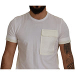 Dolce & Gabbana White Flap Pocket Short Sleeves T-shirt TSH8171- 48