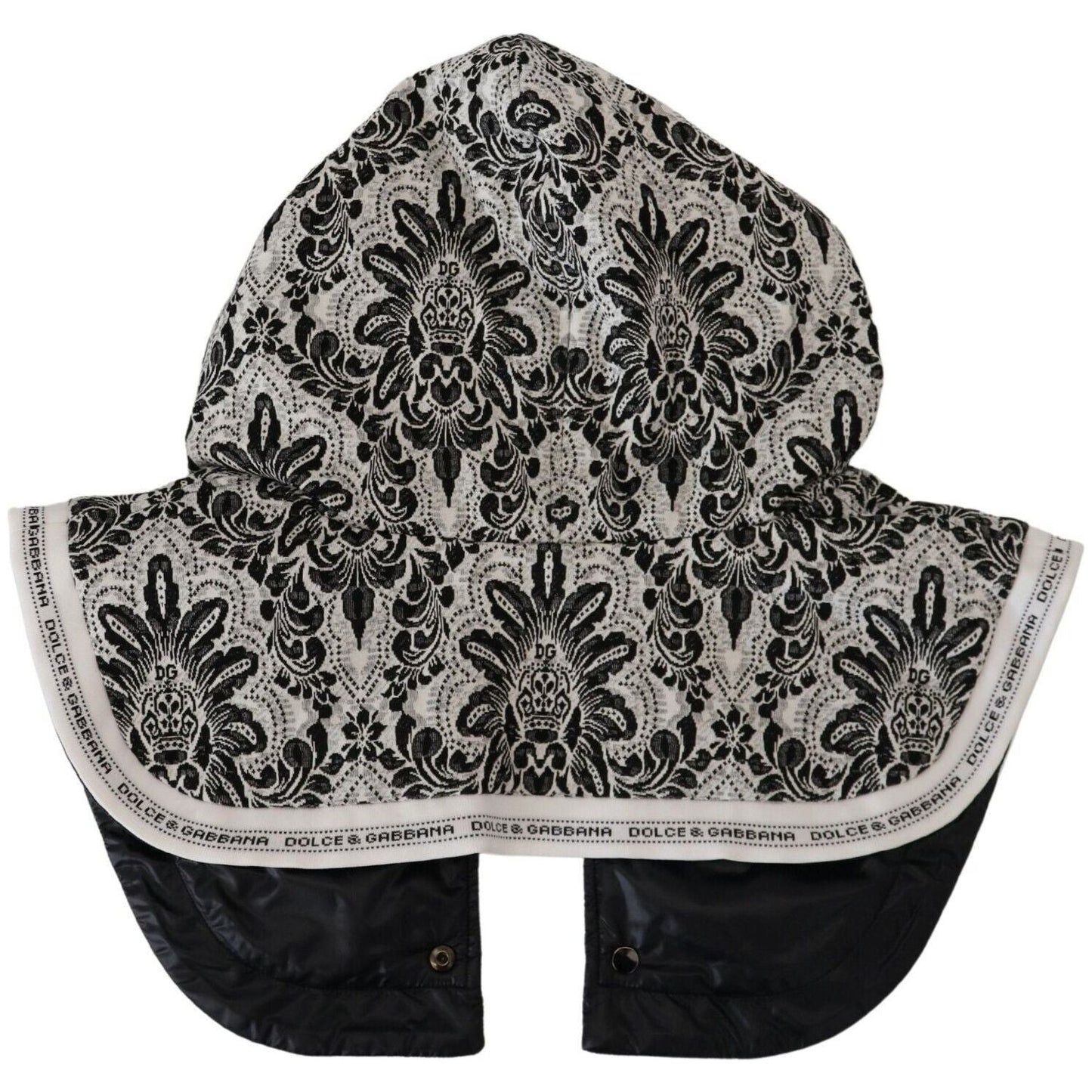 Dolce & Gabbana White Floral Whole Head Wrap One Size Cotton Hat HAT9388