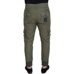 Dolce & Gabbana Elegant Green Cotton Blend Pants Dolce & Gabbana Dark Slate Gray