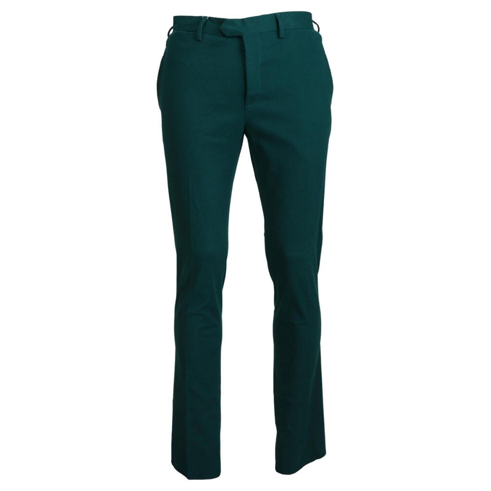 BENCIVENGA Green Straight Fit Men Formal Trousers Pants PAN71616 - 46