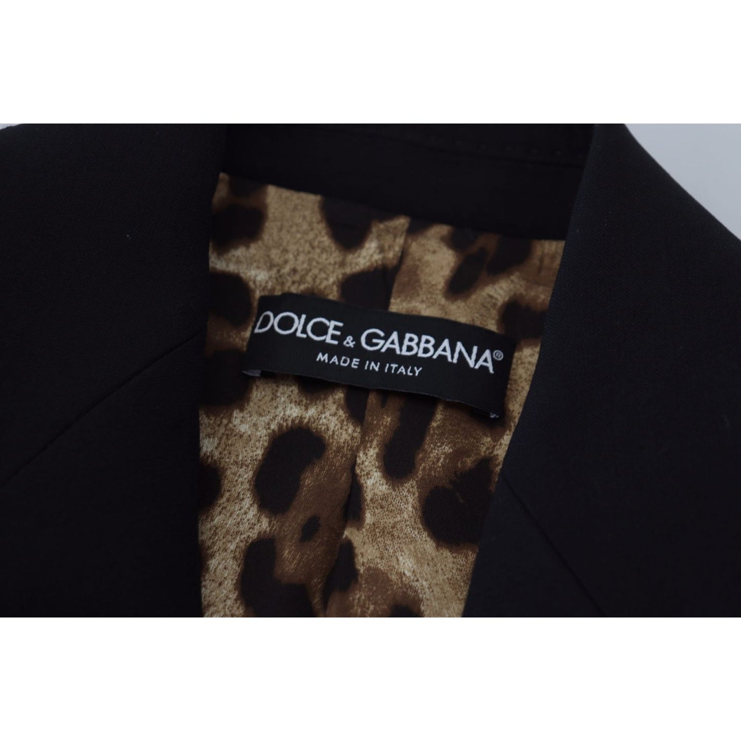 Dolce & Gabbana Black Single Breasted Fit Blazer Wool Jacket JKT3483 - 38