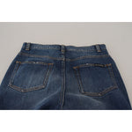 Dolce & Gabbana Blue Cotton High Waist Skinny Denim Jeans PAN74028 - 40