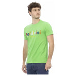 Baldinini Trend Green Cotton Men T-Shirt Baldinini Trend Dark Sea Green