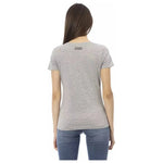 Trussardi Action Gray Cotton Women T-Shirt Trussardi Action Gray