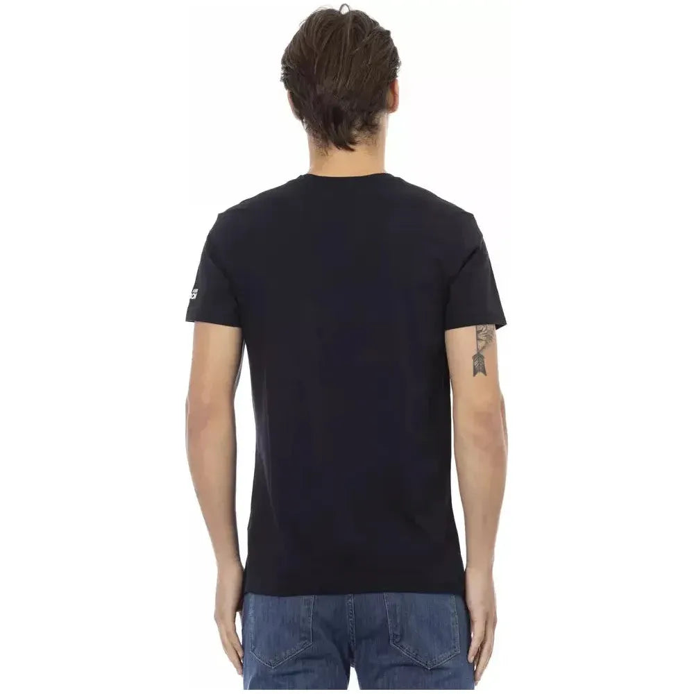 Trussardi Action Black Cotton Men T-Shirt