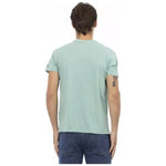 Trussardi Action Green Cotton Men T-Shirt Trussardi Action Gray