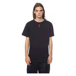 Nicolo Tonetto Black Cotton Men T-Shirt Nicolo Tonetto Dark Slate Gray