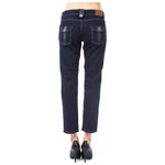 Ungaro Fever Blue Cotton Women Capri Jean UN-8222-W30