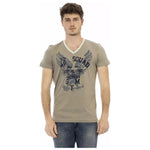 Trussardi Action Green Cotton Men's T-Shirt Trussardi Action Rosy Brown