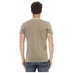 Trussardi Action Green Cotton Men's T-Shirt Trussardi Action Rosy Brown