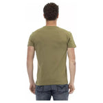 Trussardi Action Green Cotton Men's T-Shirt Trussardi Action Dim Gray