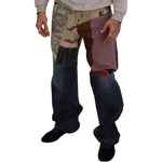 Dolce & Gabbana Patchwork Denim Rich Silk Blend Jeans Dolce & Gabbana Dark Slate Gray