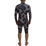 Dolce & Gabbana Gray Patterned Polyester Wetsuit Swimwear TSH83591 - 48