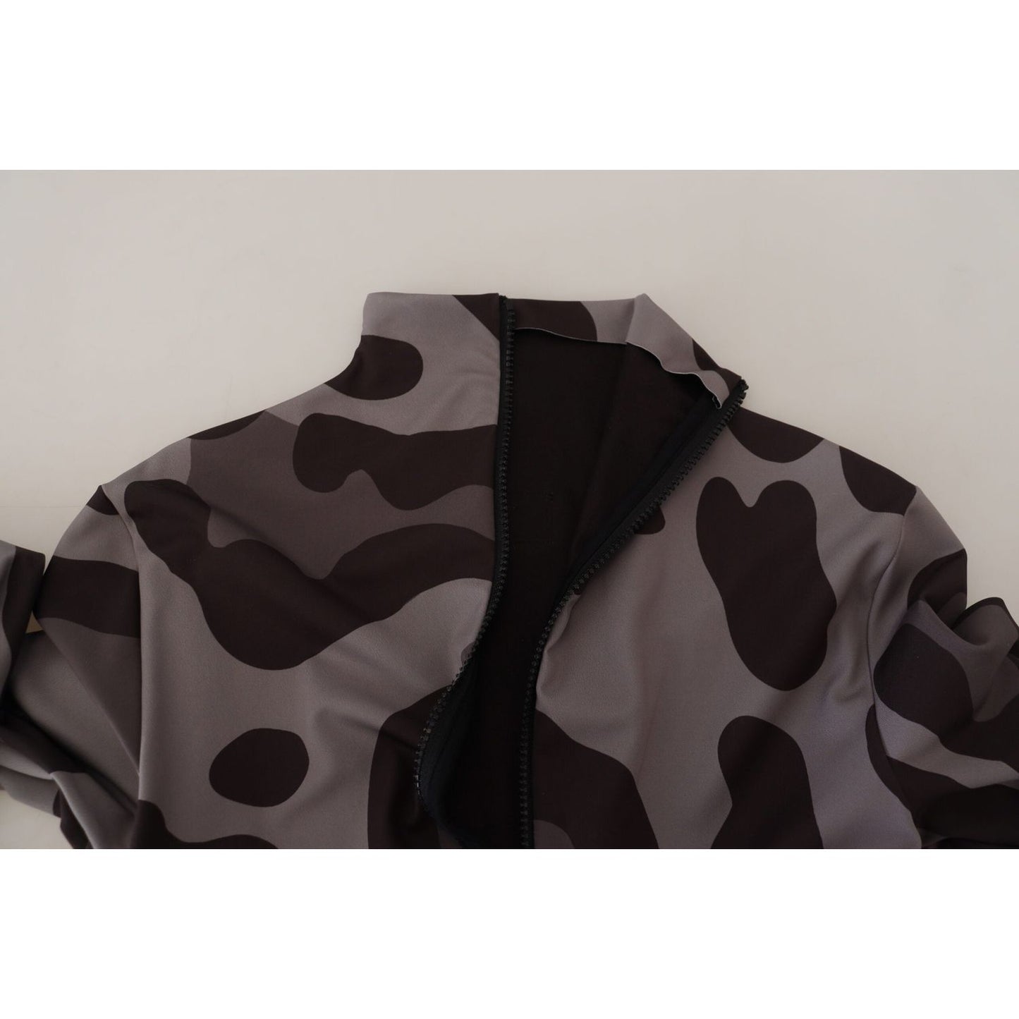 Dolce & Gabbana Gray Patterned Polyester Wetsuit Swimwear TSH83591 - 48