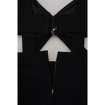 Dolce & Gabbana Black Viscose Bodycon Sheath Midi Dress DR28893-40