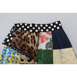 Dolce & Gabbana Multicolor Majolica Patchwork Mini Skirt SKI1915 - 38