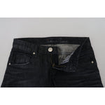 Acht Black Cotton Low Waist Slim Fit Women Casual Denim Jeans PAN71823- 26