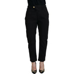 CYCLE Black Cotton Baggy High Waist Women Pants PAN74113-28